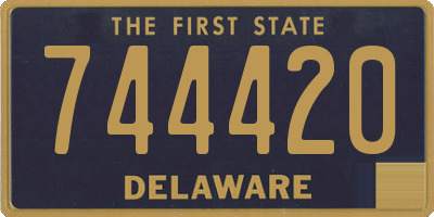 DE license plate 744420