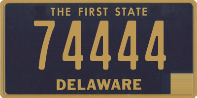 DE license plate 74444