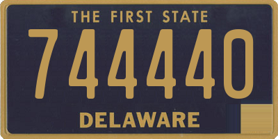 DE license plate 744440