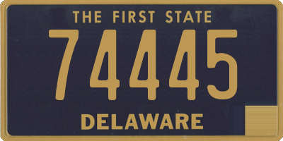 DE license plate 74445