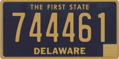 DE license plate 744461