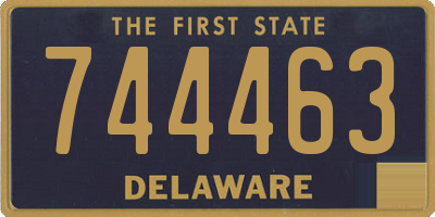 DE license plate 744463