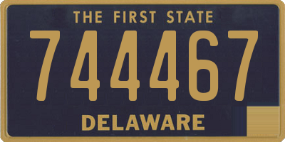 DE license plate 744467