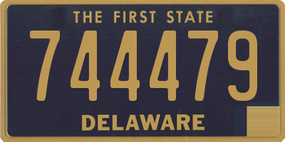 DE license plate 744479