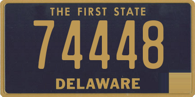 DE license plate 74448