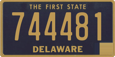 DE license plate 744481