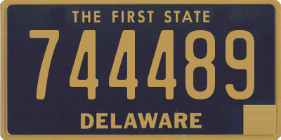 DE license plate 744489