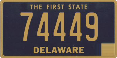 DE license plate 74449