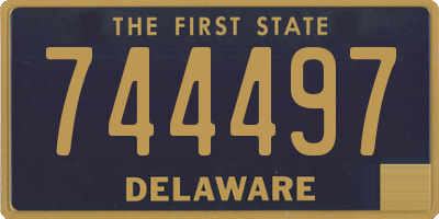 DE license plate 744497