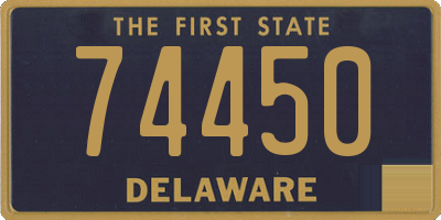 DE license plate 74450