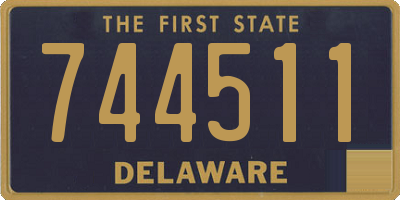 DE license plate 744511