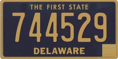 DE license plate 744529