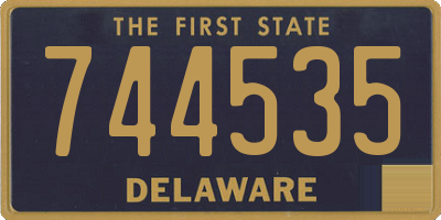 DE license plate 744535