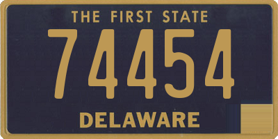 DE license plate 74454