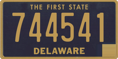 DE license plate 744541