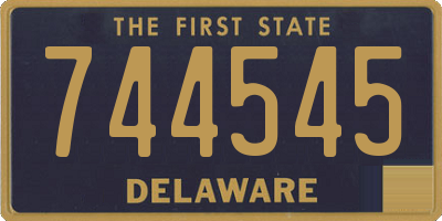 DE license plate 744545