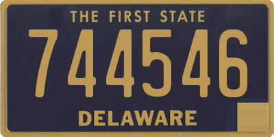 DE license plate 744546
