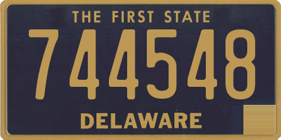 DE license plate 744548
