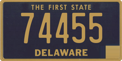 DE license plate 74455
