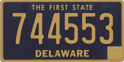 DE license plate 744553