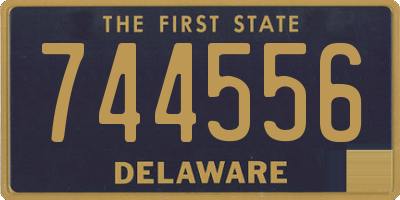 DE license plate 744556