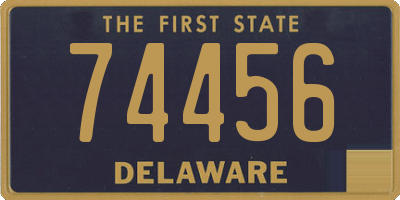 DE license plate 74456