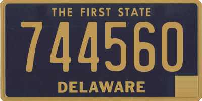 DE license plate 744560