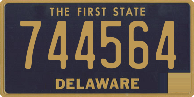 DE license plate 744564