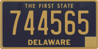 DE license plate 744565