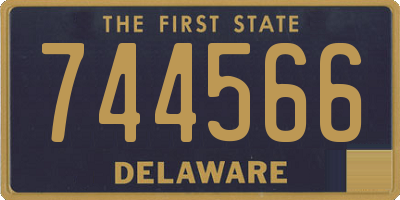 DE license plate 744566