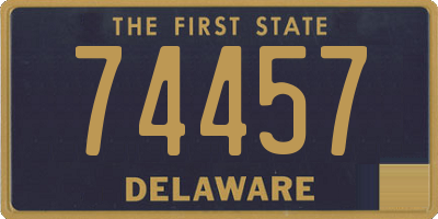 DE license plate 74457