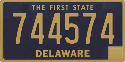 DE license plate 744574