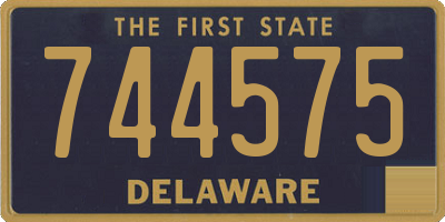 DE license plate 744575