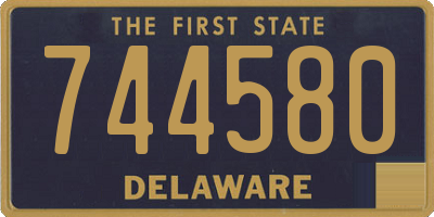 DE license plate 744580