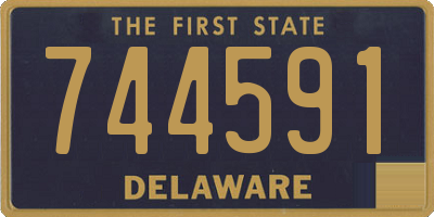 DE license plate 744591