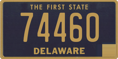 DE license plate 74460