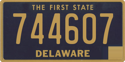 DE license plate 744607