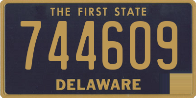 DE license plate 744609