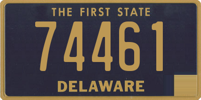 DE license plate 74461