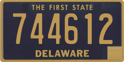 DE license plate 744612