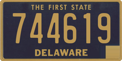 DE license plate 744619