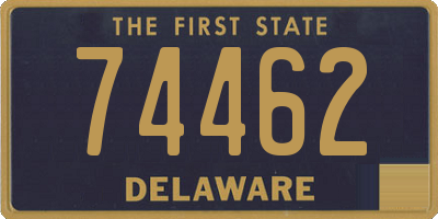 DE license plate 74462