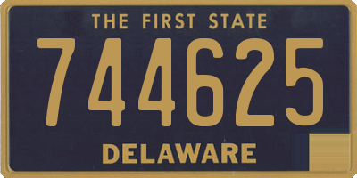 DE license plate 744625
