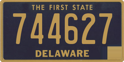 DE license plate 744627