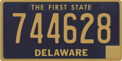 DE license plate 744628