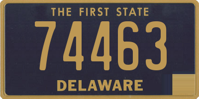 DE license plate 74463