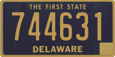DE license plate 744631