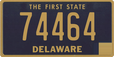 DE license plate 74464