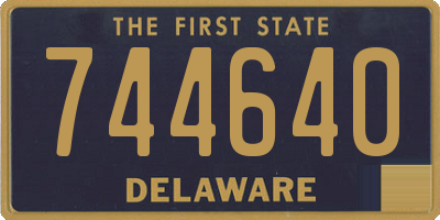 DE license plate 744640
