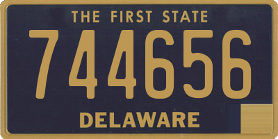 DE license plate 744656